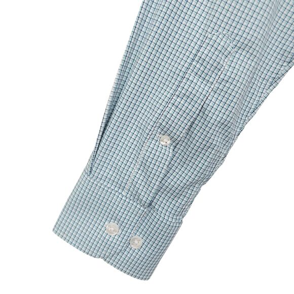 Bonobos Shirt Mens Small Blue Standard Fit Checked Button Up Long Sleeve Casual - Picture 6 of 12